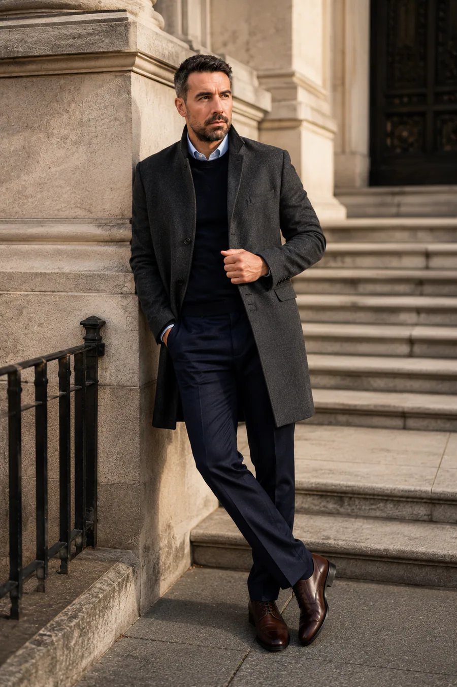Abrigo Como Azul navy